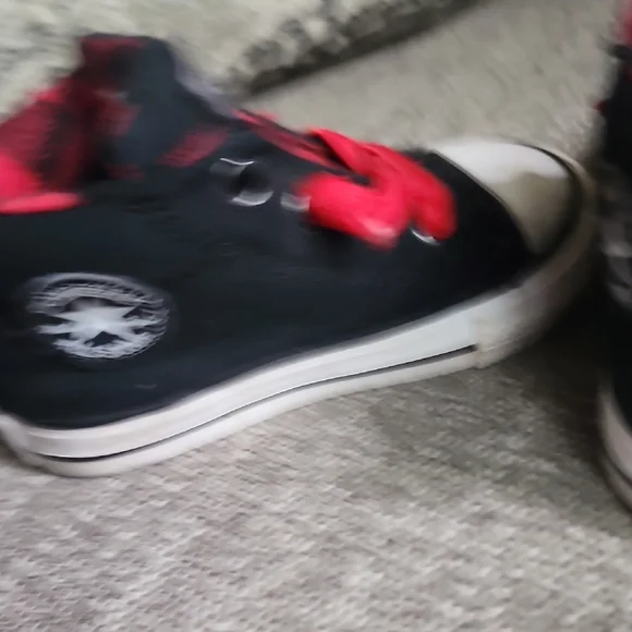 Converse Black and Blue Sneakers Classic Canvas Design - Picture 6 of 8